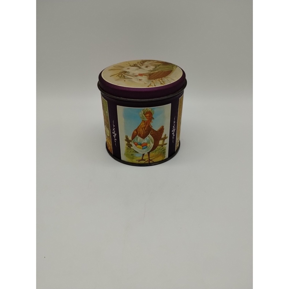 Vintage Easter Bunny Rabbit Victorian Tin 3.5" Tall